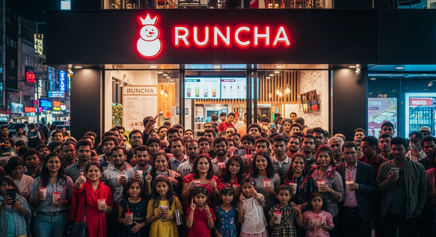 runcha crowd outside
